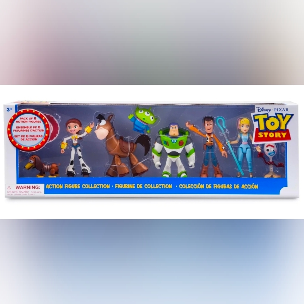 Disney Parks Toy Story Action Figure Collection Set of 8 Play Toy New With Tag